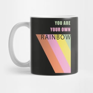 positive affirmation motivation selfconfidence love yourself selflove rainbow inspirational Mug